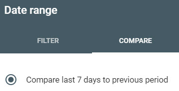 GSC Date Range Compare