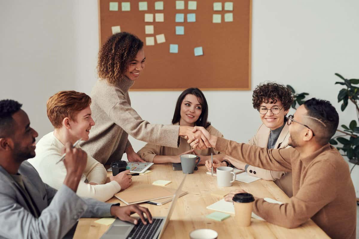 conference room hand shake