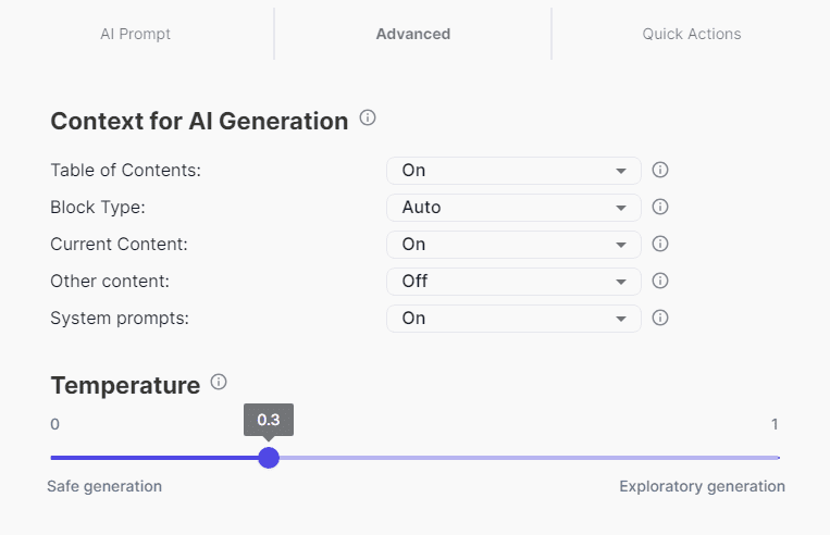 WordCrafter - Advanced Settings