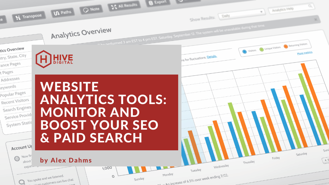 Web Analytics - Boost SEO and Paid Search